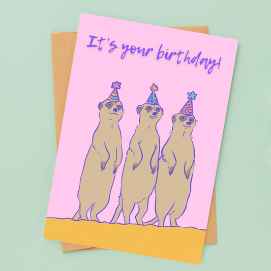 Party Meerkats card