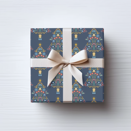Folk Christmas Wrapping Paper