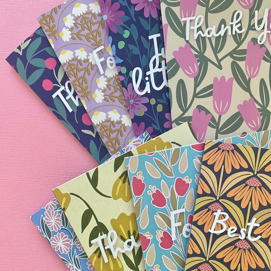 Floral Patterns - 8 Card Set