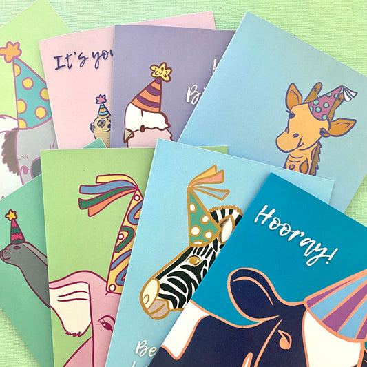 Party Animals - 8 Card Set