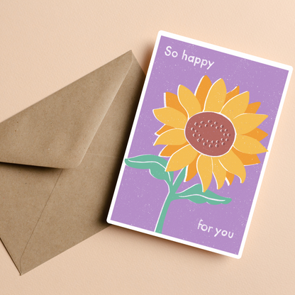 Sunflower Print Card