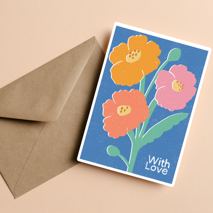 Poppies Print Card