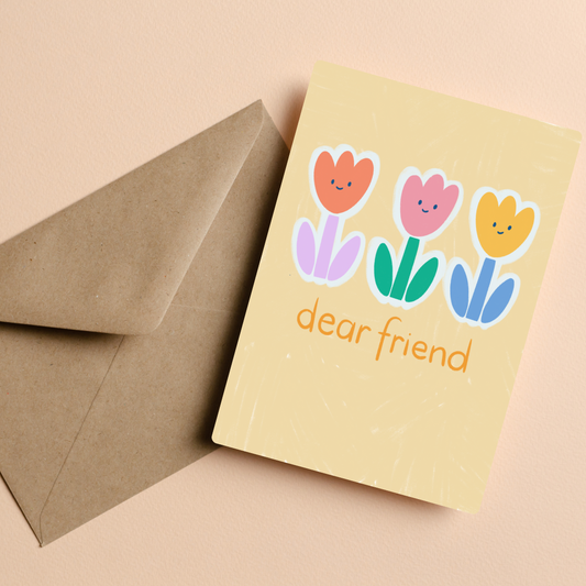 Dear Friend Flowers Card