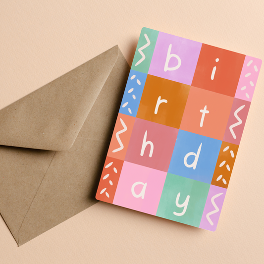 Birthday Grid Card