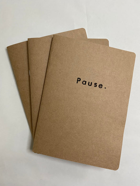 Pause. A5 Notebook
