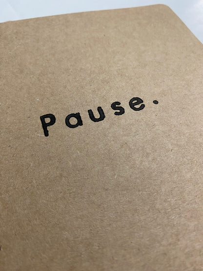 Pause. A5 Notebook